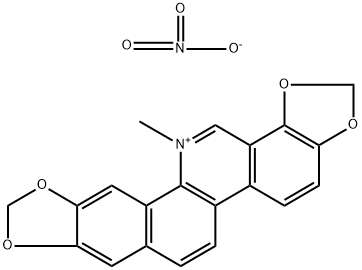 硝酸サングイナリン 化学構造式