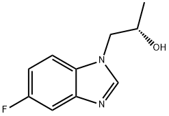 1H-Benzimidazole-1-ethanol,5-fluoro-alpha-methyl-,(alphaS)-(9CI) 结构式