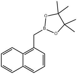 4,4,5,5-四甲基-2-(萘-1-基甲基)-1,3,2-二氧杂环戊硼烷 结构式