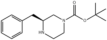 (S)-1-Boc-3-benzylpiperazine 化学構造式