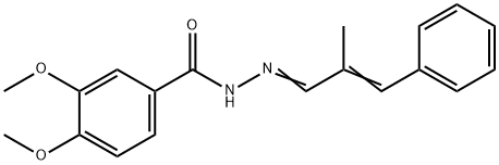 3,4-dimethoxy-N'-(2-methyl-3-phenyl-2-propenylidene)benzohydrazide,475429-03-9,结构式