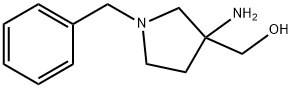 1-苄基3-羟甲基-3-氨基吡咯烷,475469-13-7,结构式