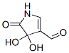 1H-Pyrrole-3-carboxaldehyde, 4,5-dihydro-4,4-dihydroxy-5-oxo- (9CI) 结构式