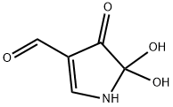 1H-Pyrrole-3-carboxaldehyde, 4,5-dihydro-5,5-dihydroxy-4-oxo- (9CI) 结构式