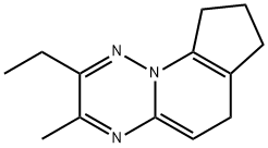 Cyclopenta[5,6]pyrido[1,2-b][1,2,4]triazine, 2-ethyl-6,7,8,9-tetrahydro-3-methyl- (9CI) 结构式