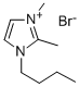 1-BUTYL-2,3-DIMETHYLIMIDAZOLIUM BROMIDE Struktur