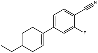 Benzonitrile, 4-(4-ethyl-1-cyclohexen-1-yl)-2-fluoro- (9CI) 结构式