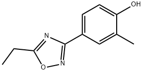 Phenol, 4-(5-ethyl-1,2,4-oxadiazol-3-yl)-2-methyl- (9CI) 化学構造式