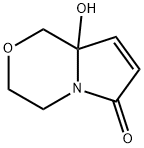 6H-Pyrrolo[2,1-c][1,4]oxazin-6-one, 1,3,4,8a-tetrahydro-8a-hydroxy- (9CI) Structure