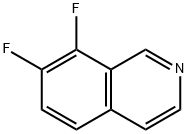 7,8-ジフルオロイソキノリン 化学構造式