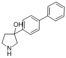 3-[1,1'-BIPHENYL]-4-YL-3-PYRROLIDINOL Structure