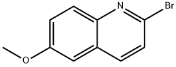2-ブロモ-6-メトキシキノリン 化学構造式