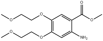 METHYL ESTER, 2-AMINO-4,5-BIS(2-METHOXYETHOXY)BENZOIC ACID|4,5-二(2-甲氧基乙氧基)-2-氨基苯甲酸甲酯
