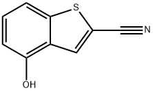 4-hydroxybenzo[b]thiophene-2-carbonitrile Struktur