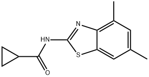 Cyclopropanecarboxamide, N-(4,6-dimethyl-2-benzothiazolyl)- (9CI),476278-59-8,结构式