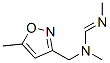 Methanimidamide, N,N-dimethyl-N-[(5-methyl-3-isoxazolyl)methyl]- (9CI) Structure