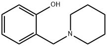 2-(ピペリジン-1-イルメチル)フェノール 化学構造式