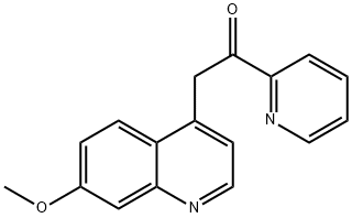 Ethanone, 2-(7-Methoxy-4-quinolinyl)-1-(2-pyridinyl)- 化学構造式