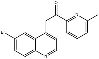 Ethanone, 2-(6-broMo-4-quinolinyl)-1-(6-Methyl-2-pyridinyl)-|476472-28-3