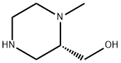 2-Piperazinemethanol,1-methyl-,(2S)-(9CI) Struktur