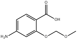 Benzoic acid, 4-amino-2-(methoxymethoxy)- (9CI) Structure