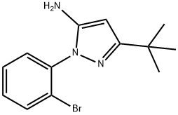 2-(2-BROMO-PHENYL)-5-TERT-BUTYL-2H-PYRAZOL-3-YLAMINE 化学構造式