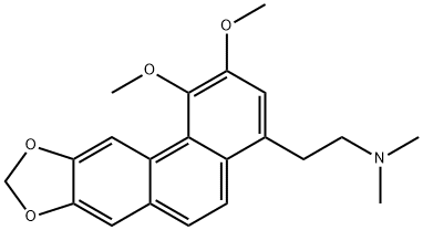 N,N-Dimethyl-3,4-dimethoxy-6,7-(epoxymethanoxy)phenanthrene-1-ethanamine Struktur