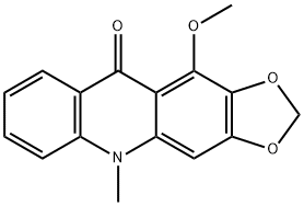 11-Methoxy-5-methyl-1,3-dioxolo[4,5-b]acridin-10(5H)-one Structure