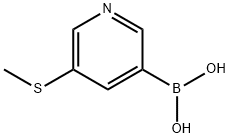 5-(Methylthio)pyridine-3-boronic acid Structure