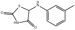 2,4-Thiazolidinedione, 5-[(3-methylphenyl)amino]- (9CI),477275-66-4,结构式