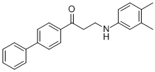 1-[1,1'-BIPHENYL]-4-YL-3-(3,4-DIMETHYLANILINO)-1-PROPANONE Struktur