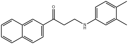 3-(3,4-DIMETHYLANILINO)-1-(2-NAPHTHYL)-1-PROPANONE|