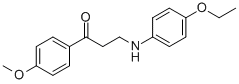 3-(4-ETHOXYANILINO)-1-(4-METHOXYPHENYL)-1-PROPANONE Struktur