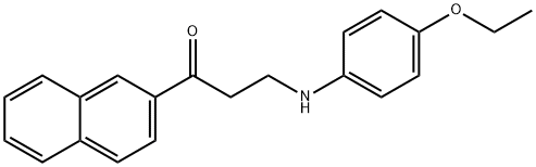 3-(4-ETHOXYANILINO)-1-(2-NAPHTHYL)-1-PROPANONE 结构式