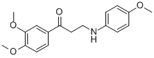 1-(3,4-DIMETHOXYPHENYL)-3-(4-METHOXYANILINO)-1-PROPANONE Struktur
