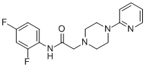 N-(2,4-DIFLUOROPHENYL)-2-[4-(2-PYRIDINYL)PIPERAZINO]ACETAMIDE Structure