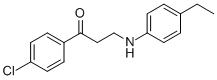 1-(4-CHLOROPHENYL)-3-(4-ETHYLANILINO)-1-PROPANONE 化学構造式
