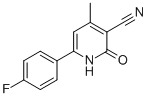 6-(4-FLUOROPHENYL)-1,2-DIHYDRO-4-METHYL-2-OXOPYRIDINE-3-CARBONITRILE Structure