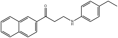 3-(4-ETHYLANILINO)-1-(2-NAPHTHYL)-1-PROPANONE 结构式