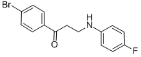 1-(4-BROMOPHENYL)-3-(4-FLUOROANILINO)-1-PROPANONE|