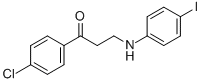 1-(4-CHLOROPHENYL)-3-(4-IODOANILINO)-1-PROPANONE Structure