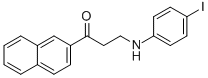 3-(4-iodoanilino)-1-(2-naphthyl)-1-propanone Struktur