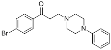 1-(4-BROMOPHENYL)-3-(4-PHENYLPIPERAZINO)-1-PROPANONE Structure