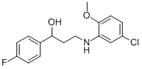 3-(5-CHLORO-2-METHOXYANILINO)-1-(4-FLUOROPHENYL)-1-PROPANOL|