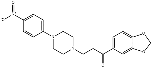 1-(1,3-BENZODIOXOL-5-YL)-3-[4-(4-NITROPHENYL)PIPERAZINO]-1-PROPANONE|