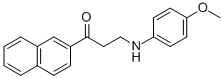 3-(4-METHOXYANILINO)-1-(2-NAPHTHYL)-1-PROPANONE 结构式