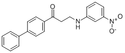 1-[1,1'-BIPHENYL]-4-YL-3-(3-NITROANILINO)-1-PROPANONE,477333-92-9,结构式