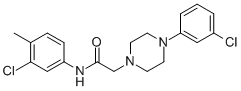 N-(3-CHLORO-4-METHYLPHENYL)-2-[4-(3-CHLOROPHENYL)PIPERAZINO]ACETAMIDE|