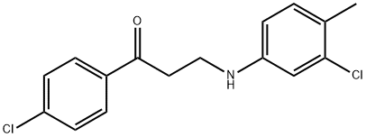 3-(3-CHLORO-4-METHYLANILINO)-1-(4-CHLOROPHENYL)-1-PROPANONE|