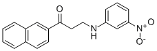 1-(2-NAPHTHYL)-3-(3-NITROANILINO)-1-PROPANONE Structure